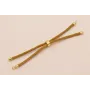 Cordón de 3mm Preparado para Pulsera color Mostaza / Hilos y Cordones, Algodón / Símil