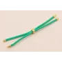 Cordón de 3mm Preparado para Pulsera Turquesa / Hilos y Cordones, Algodón / Símil