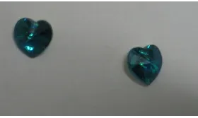 COLGANTE CORAZON 10,3x10 SWA blue zircon ab. FCO130-14