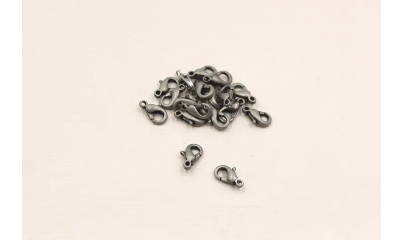 MOSQUETON Plata vieja A PEQ. 10MM / Cierres de Latón / Zamak