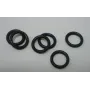 GOMA NEGRA CADENA GAFAS / Arandelas de Latón / Zamak