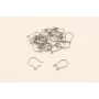 GANCHO SENCILLO Plata Vieja / Base Pendientes 