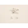 MONTURA 8MM PERLA PLATEADO / Base Pendientes 