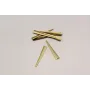 Lámina cóncava 47*6mm Oro Mate / Cuentas Metálicas de Latón / Zamak