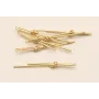 Colgante nudo doble 52mm Dorado Mate / Cuentas Metálicas de Latón / Zamak