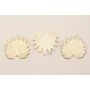 CuentaHoja Concava 45*40mm Dorado Mate / Cuentas Metálicas de Latón / Zamak